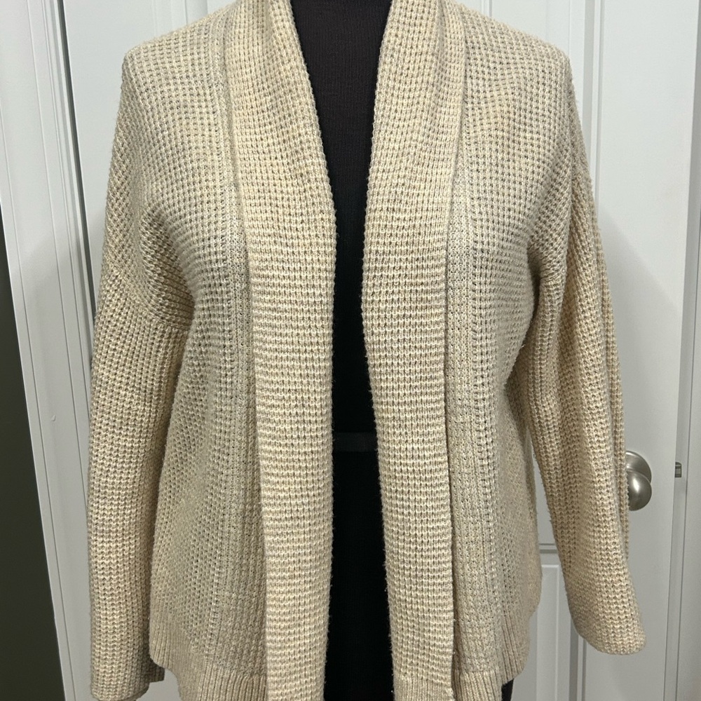 GAP Women's Cream Cardigan Sweater
